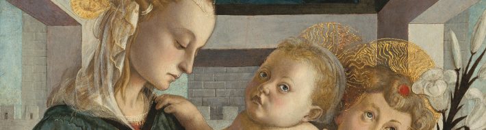 Sandro Botticelli ou l’Eveil du Printemps Attributed to Sandro Botticelli (Florentine, 1446 - 1510), Madonna and Child with Angels, 1465/1470, oil and tempera on poplar panel, Samuel H. Kress Collection 1943.4.47